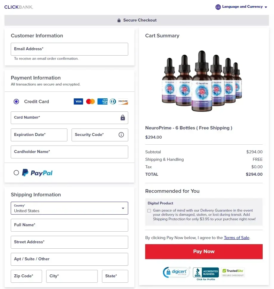 NeuroPrime-Secure-Checkout